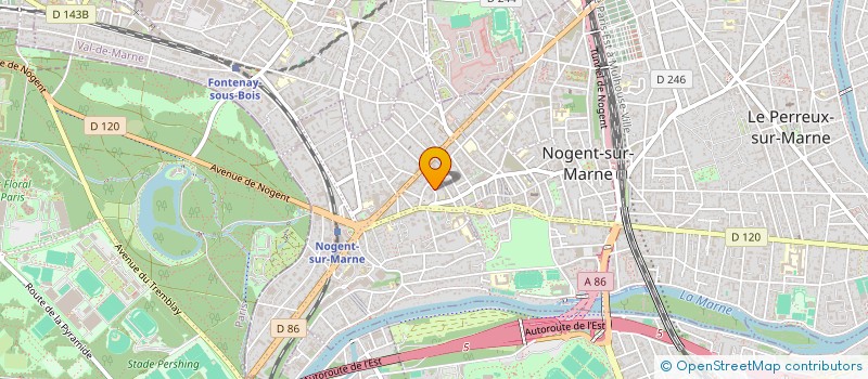 localisation de l'entreprise MADAME TIPHAINE BEDEL à NOGENT-SUR-MARNE