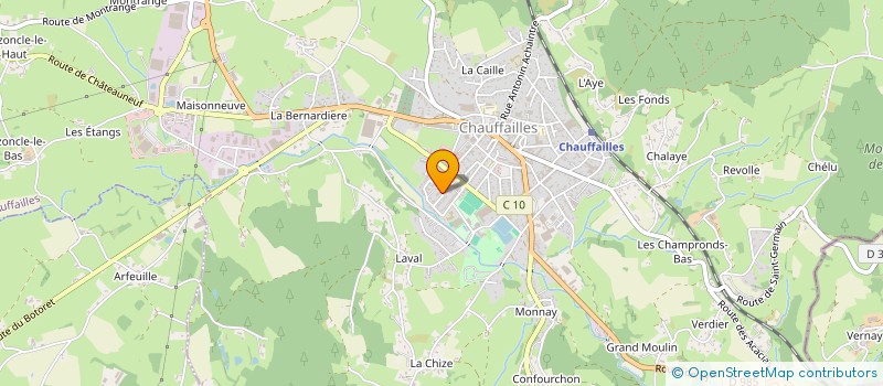 localisation de l'entreprise MADAME TIPHAINE BERGER  CHAUFFAILLES