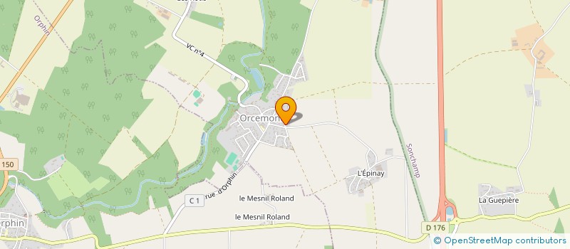 localisation de l'entreprise MADAME TIPHAINE BERLIOZ  ORCEMONT