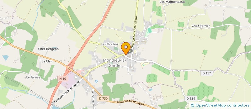 localisation de l'entreprise MADAME TIPHAINE BESSON  MONTLIEU-LA-GARDE