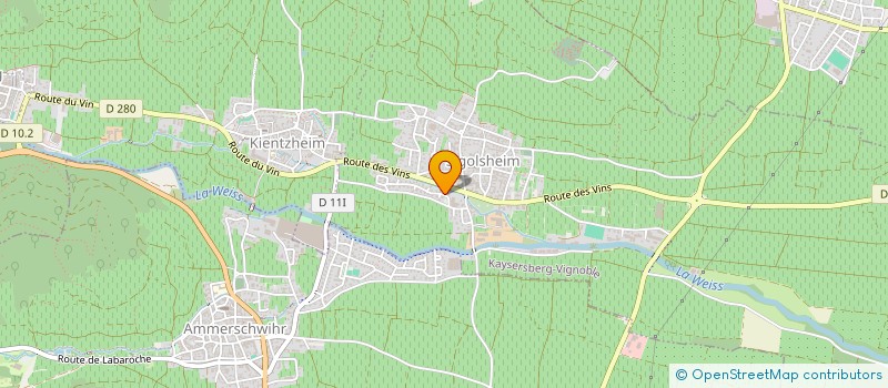 localisation de l'entreprise MADAME TIPHAINE BETTEMBOURG  KAYSERSBERG VIGNOBLE