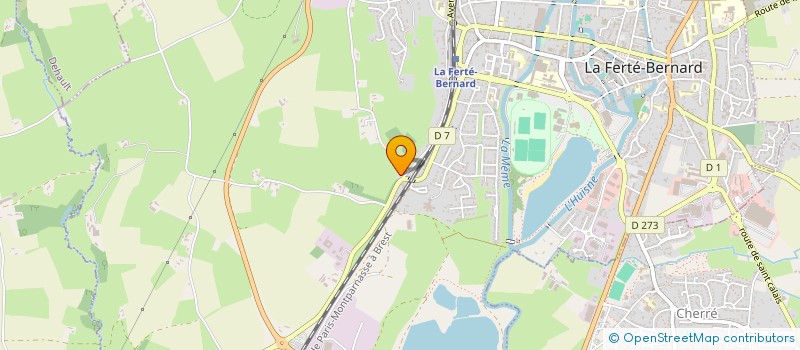 localisation de l'entreprise MADAME TIPHAINE BIGNON  LA FERTE-BERNARD