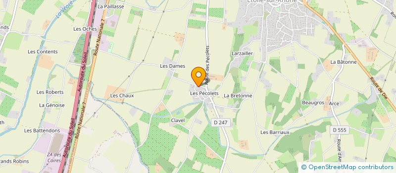 localisation de l'entreprise MADAME TIPHAINE BOIRAYON  ETOILE-SUR-RHONE