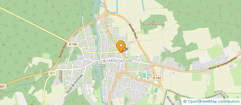 localisation de l'entreprise MADAME TIPHAINE BOUSSAINGAULT  MILLY-LA-FORET