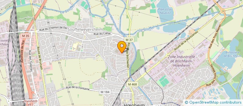 localisation de l'entreprise MADAME TIPHAINE BRONNER  SOUFFELWEYERSHEIM