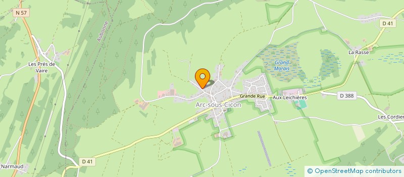 localisation de l'entreprise MADAME TIPHAINE BRUTILLOT  ARC-SOUS-CICON