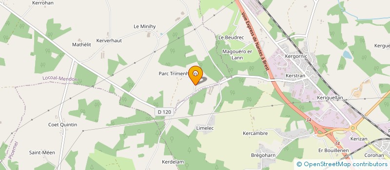 localisation de l'entreprise MADAME TIPHAINE CADUDAL  LOCOAL-MENDON