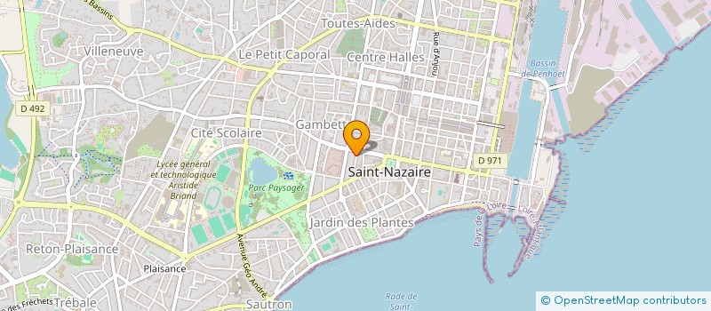 localisation de l'entreprise MADAME TIPHAINE CALARN  SAINT-NAZAIRE