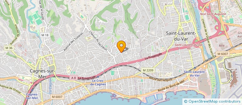 localisation de l'entreprise MADAME TIPHAINE CATHERINE BOUCHEZ à CAGNES-SUR-MER