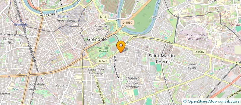 localisation de l'entreprise MADAME TIPHAINE CHARTRAIN à GRENOBLE