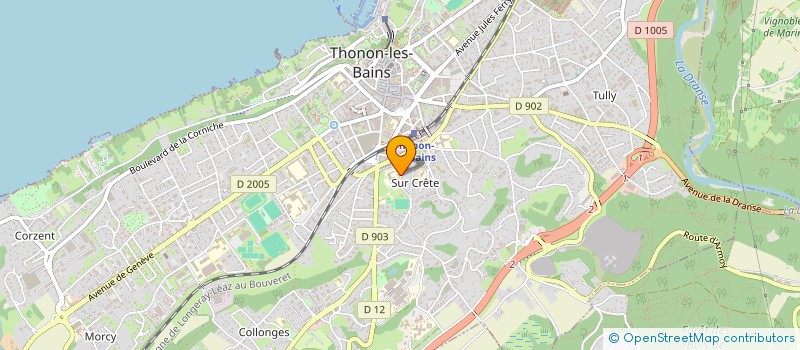 localisation de l'entreprise MADAME TIPHAINE COSSON à THONON-LES-BAINS
