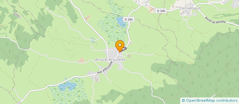 localisation de l'entreprise MADAME TIPHAINE DA COL  ARSURE-ARSURETTE