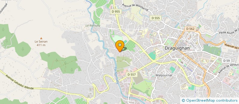 localisation de l'entreprise MADAME TIPHAINE DE BAZELAIRE DE LESSEUX à DRAGUIGNAN