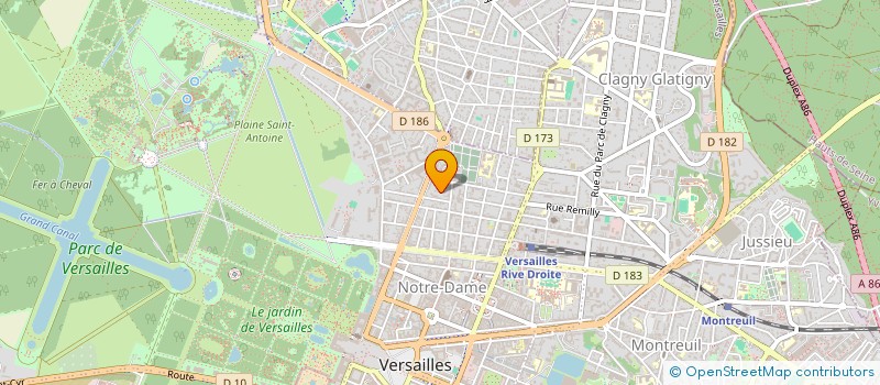 localisation de l'entreprise MADAME TIPHAINE DE BODMAN à VERSAILLES