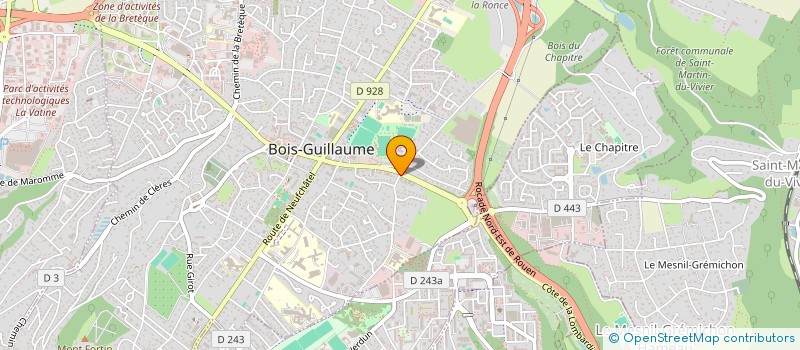 localisation de l'entreprise MADAME TIPHAINE DE LA BELLIERE à BOIS-GUILLAUME
