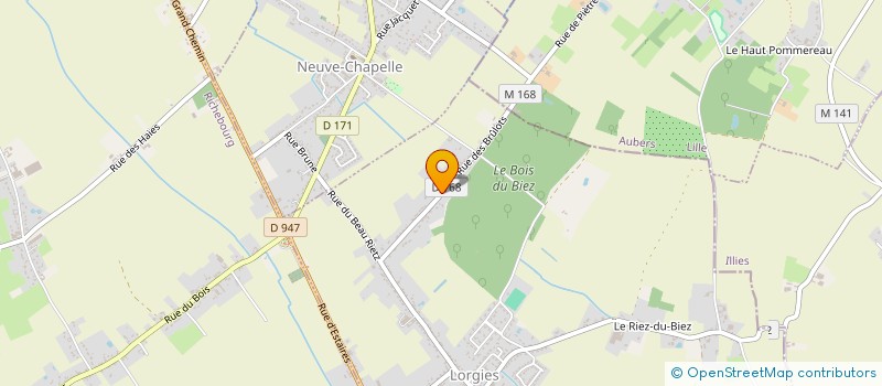 localisation de l'entreprise MADAME TIPHAINE DUBOIS  WAVRIN