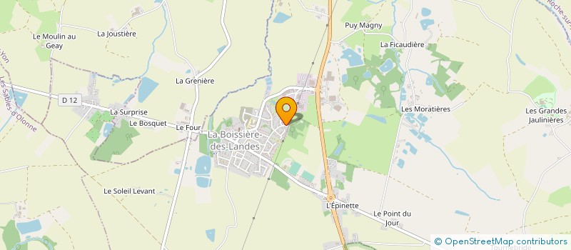 localisation de l'entreprise MADAME TIPHAINE FERON  LA BOISSIERE-DES-LANDES