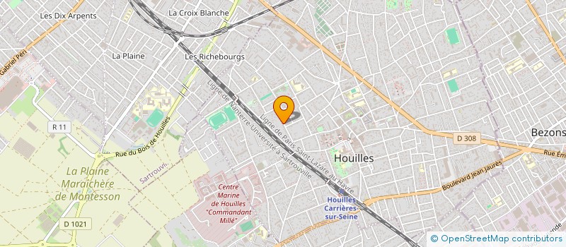 localisation de l'entreprise MADAME TIPHAINE GOUDAILLER  HOUILLES