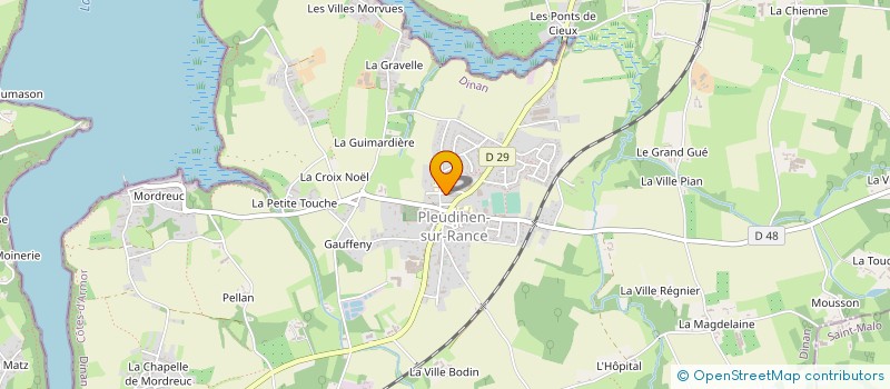 localisation de l'entreprise MADAME TIPHAINE GROLAUD  PLEUDIHEN-SUR-RANCE