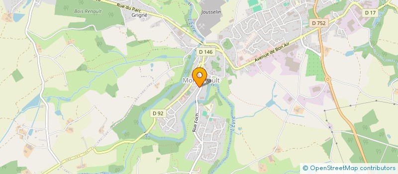 localisation de l'entreprise MADAME TIPHAINE GUEDAS à MONTREVAULT-SUR-EVRE