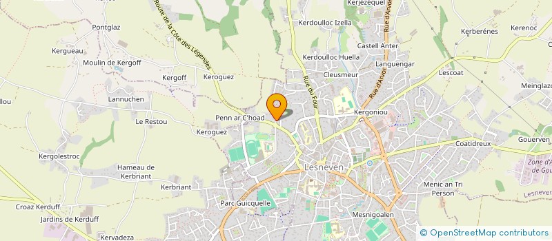 localisation de l'entreprise MADAME TIPHAINE HABASQUE  LESNEVEN