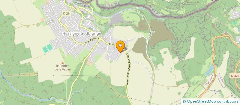 localisation de l'entreprise MADAME TIPHAINE HENRY  HUSSIGNY-GODBRANGE