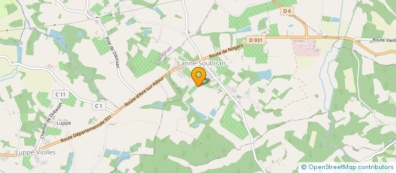 localisation de l'entreprise MADAME TIPHAINE IGLESIAS Y ASEGUINOLAZA  ARBLADE-LE-HAUT