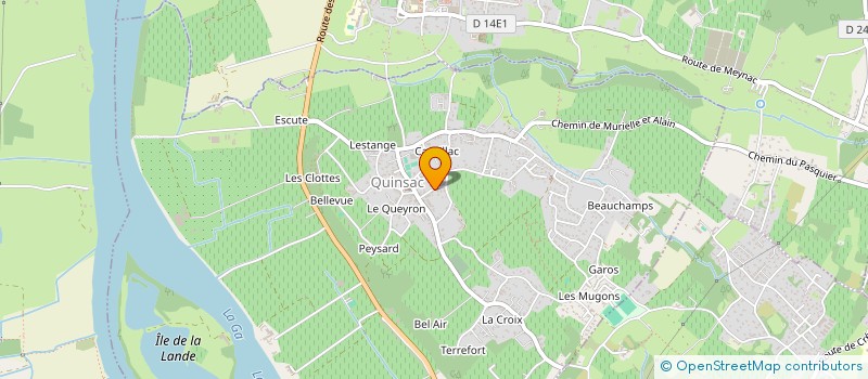 localisation de l'entreprise MADAME TIPHAINE JEAN-BAPTISTE  QUINSAC