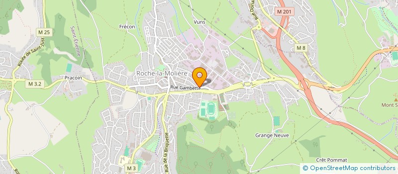 localisation de l'entreprise MADAME TIPHAINE JOUVE  ROCHE-LA-MOLIERE