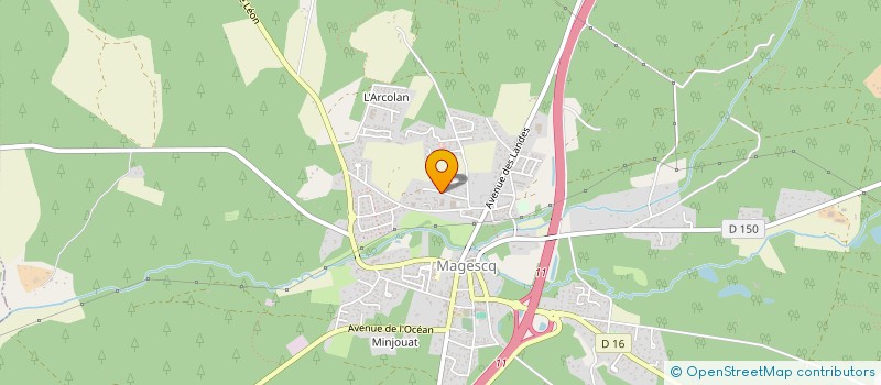 localisation de l'entreprise MADAME TIPHAINE LACORNE  MAGESCQ