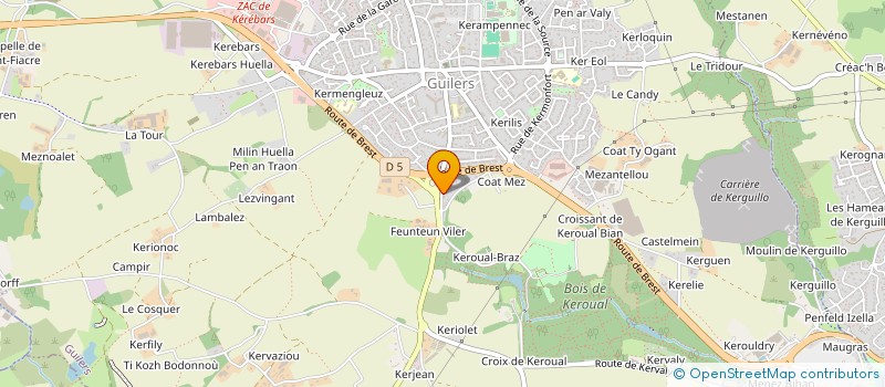 localisation de l'entreprise MADAME TIPHAINE LAMOUR  GUILERS