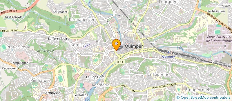 localisation de l'entreprise MADAME TIPHAINE LE CORNEC à QUIMPER