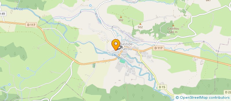 localisation de l'entreprise MADAME TIPHAINE LE COULS à LA BASTIDE-DE-SEROU
