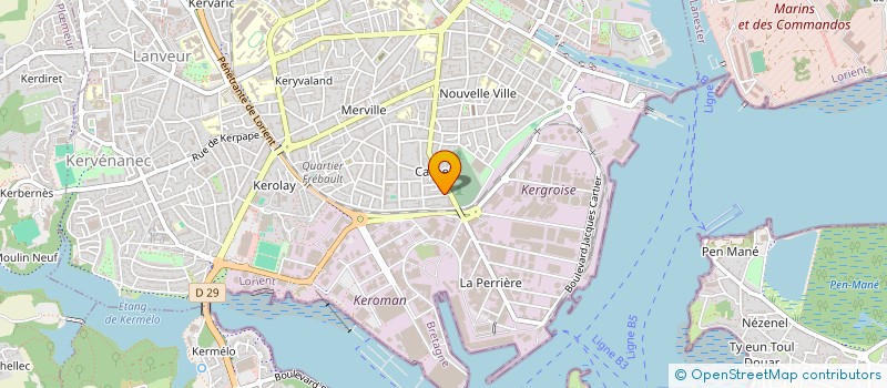 localisation de l'entreprise MADAME TIPHAINE LEGOUPIL à LORIENT