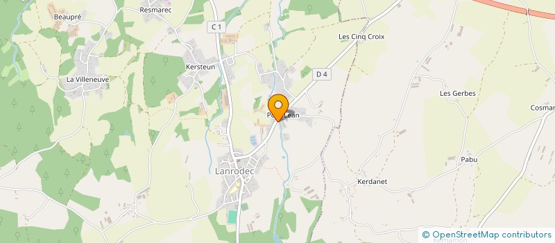 localisation de l'entreprise MADAME TIPHAINE LENGLET  LANRODEC