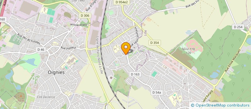 localisation de l'entreprise MADAME TIPHAINE LETIENNE  OIGNIES