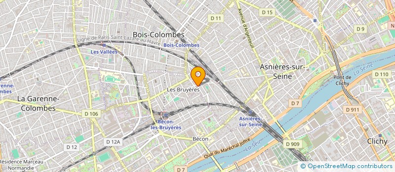 localisation de l'entreprise MADAME TIPHAINE LEVERNE à ASNIERES-SUR-SEINE