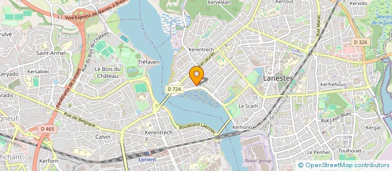 localisation de l'entreprise MADAME TIPHAINE LOMENECH  LANESTER