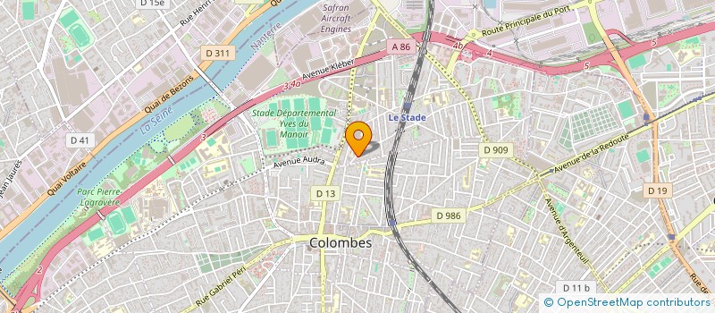 localisation de l'entreprise MADAME TIPHAINE LUWAWA  COLOMBES