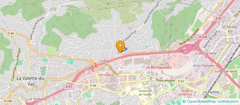 localisation de l'entreprise MADAME TIPHAINE MER à LA VALETTE-DU-VAR