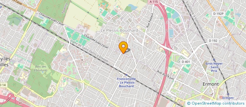 localisation de l'entreprise MADAME TIPHAINE MEYNARD  FRANCONVILLE