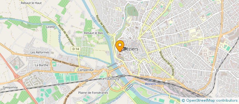 localisation de l'entreprise MADAME TIPHAINE PAGLIANO à BEZIERS