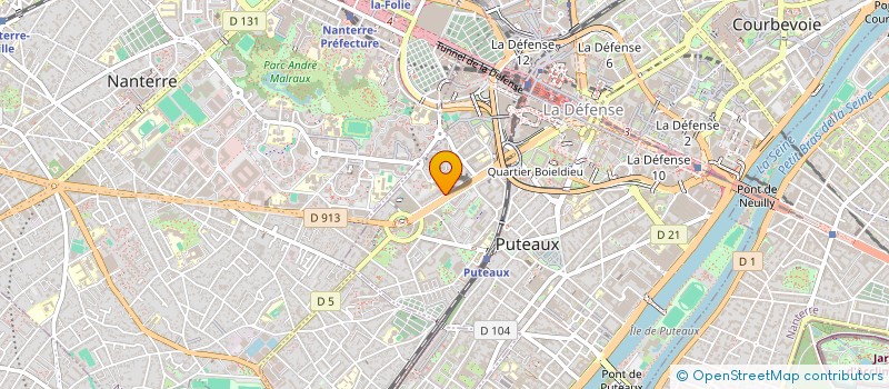 localisation de l'entreprise MADAME TIPHAINE PERESSE  PUTEAUX