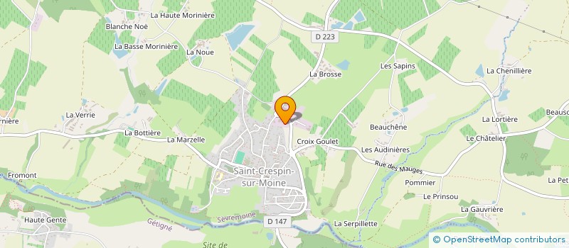 localisation de l'entreprise MADAME TIPHAINE PICHAUD  SEVREMOINE