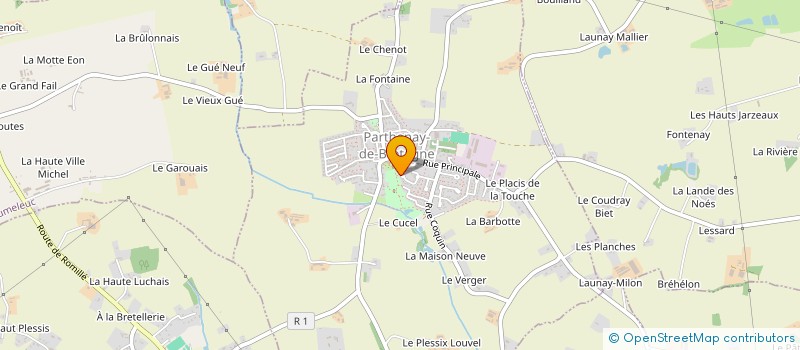 localisation de l'entreprise MADAME TIPHAINE POUTREL  PARTHENAY-DE-BRETAGNE