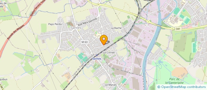 localisation de l'entreprise MADAME TIPHAINE RUANT  SANTES