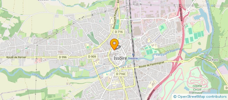 localisation de l'entreprise MADAME TIPHAINE TEZENAS DU MONTCEL  ISSOIRE