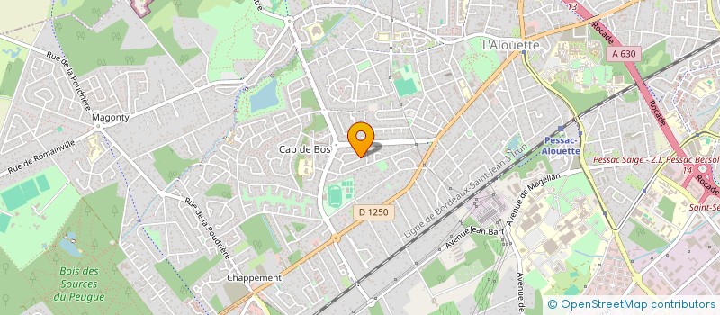 localisation de l'entreprise MADAME TIPHAINE THOURAUD à PESSAC