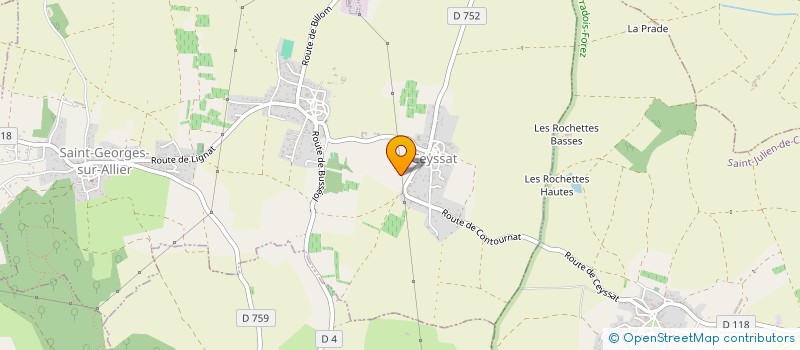 localisation de l'entreprise MADAME TIPHAINE VIDAL  SAINT-GEORGES-SUR-ALLIER