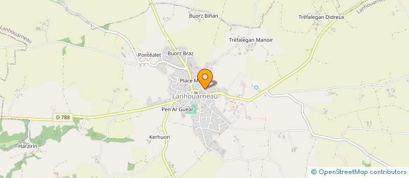 localisation de l'entreprise MADAME TIPHAINE WADOUX  LANHOUARNEAU